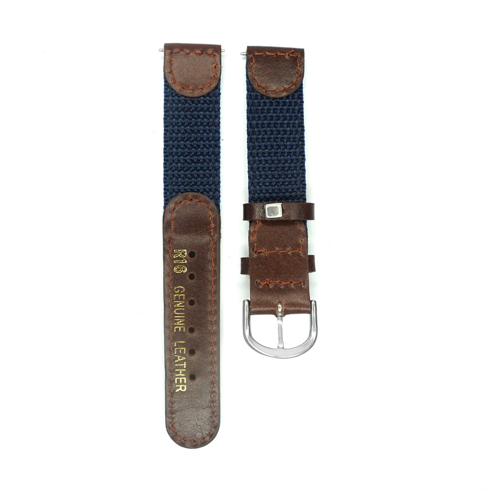 16mm 17mm 18mm 19mm 20mm 22mm 24mm Genuine Leather Nylon Watch Strap Watch Band