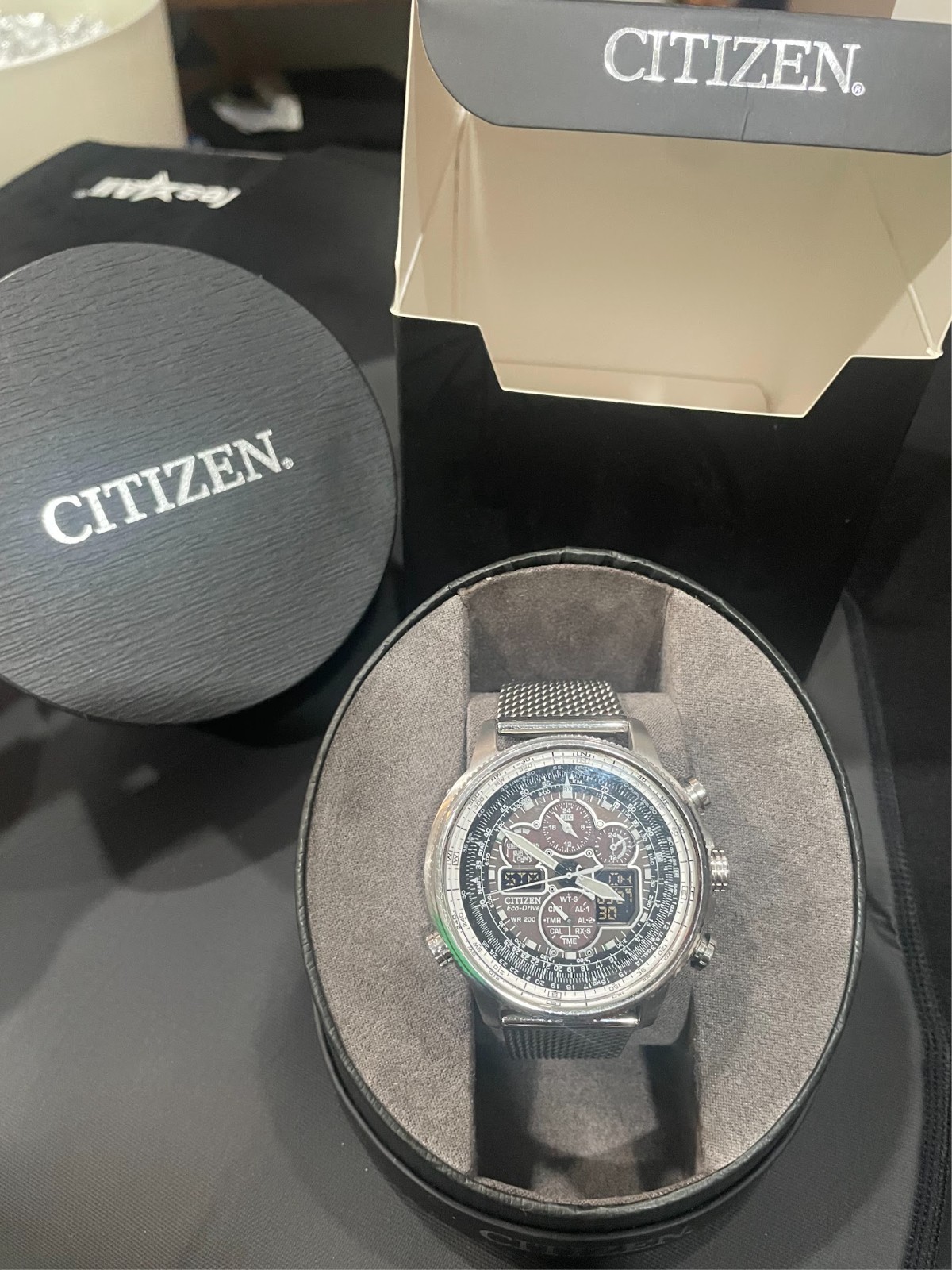 Citizen Promaster Navihawk AT Eco-Drive Silver Stainless Steel Watch JY8030-83E