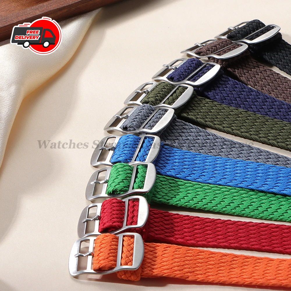 Premium Nylon Canvas Woven Watch Strap Band Universal 14/18/20/22mm Replacement