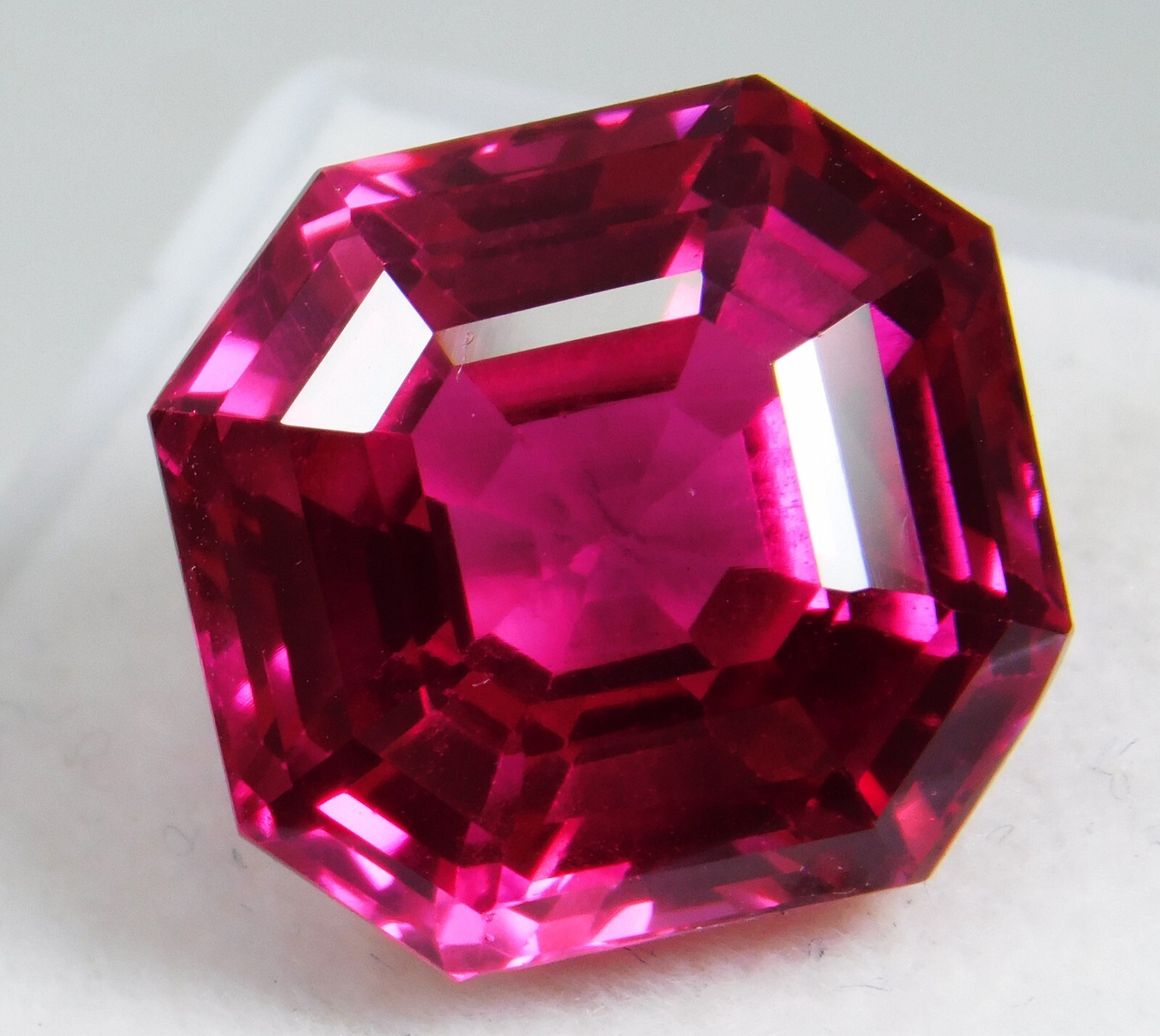 Certified BURMESE Ruby 21.30 Ct Natural Untreated FLAWLESS Radiant Cut Gemstone