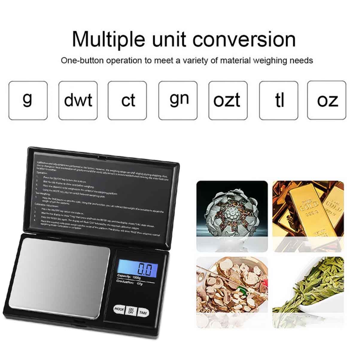 G/OZ/GN/CT/DWT Digital Kitchen Scale – Cooking, Baking, Meal and Food Prep Scale