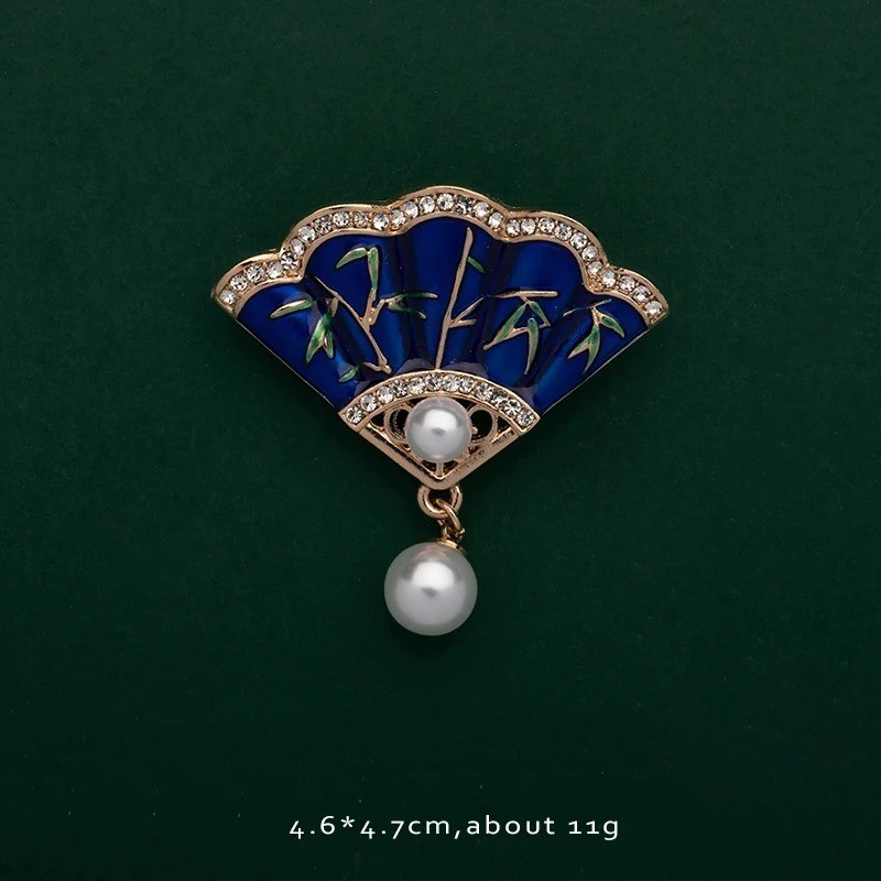 Vintage Brooch Enamel Pin Pearls Vintage Flower Brooch Plant Animal Insect Fruit