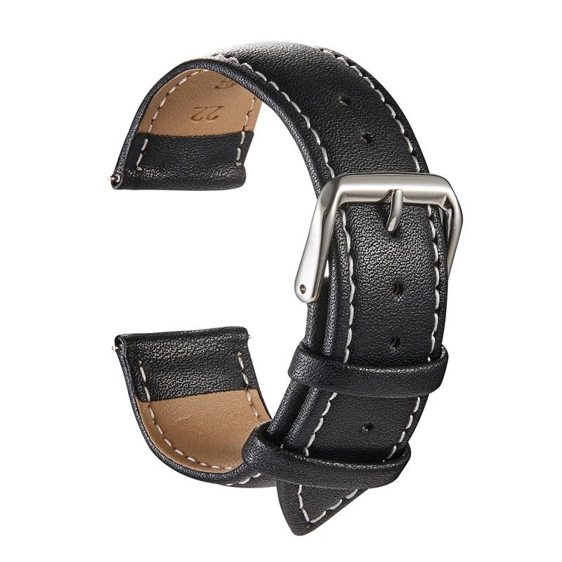 18mm 20mm 22mm 24mm Genuine Leather Watch Band Strap Bracelet