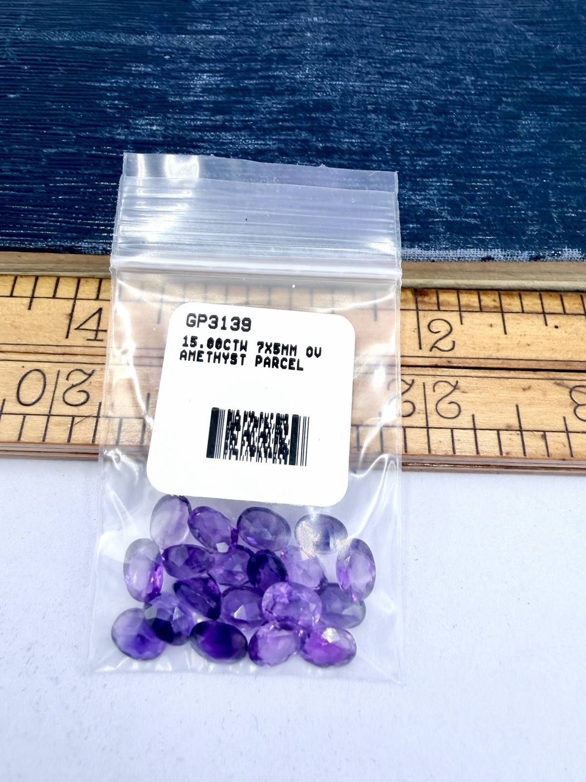 15CTW Amethyst 5x7mm Oval Faceted Cut Gemstones Estate Lot Parcel