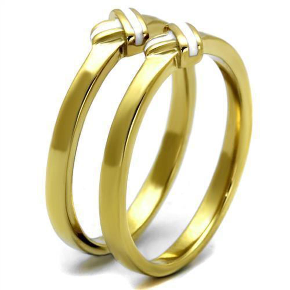 Gold Womens Ring Anillo Para Mujer 316L Stainless Steel Ring 316L Stainless Stee