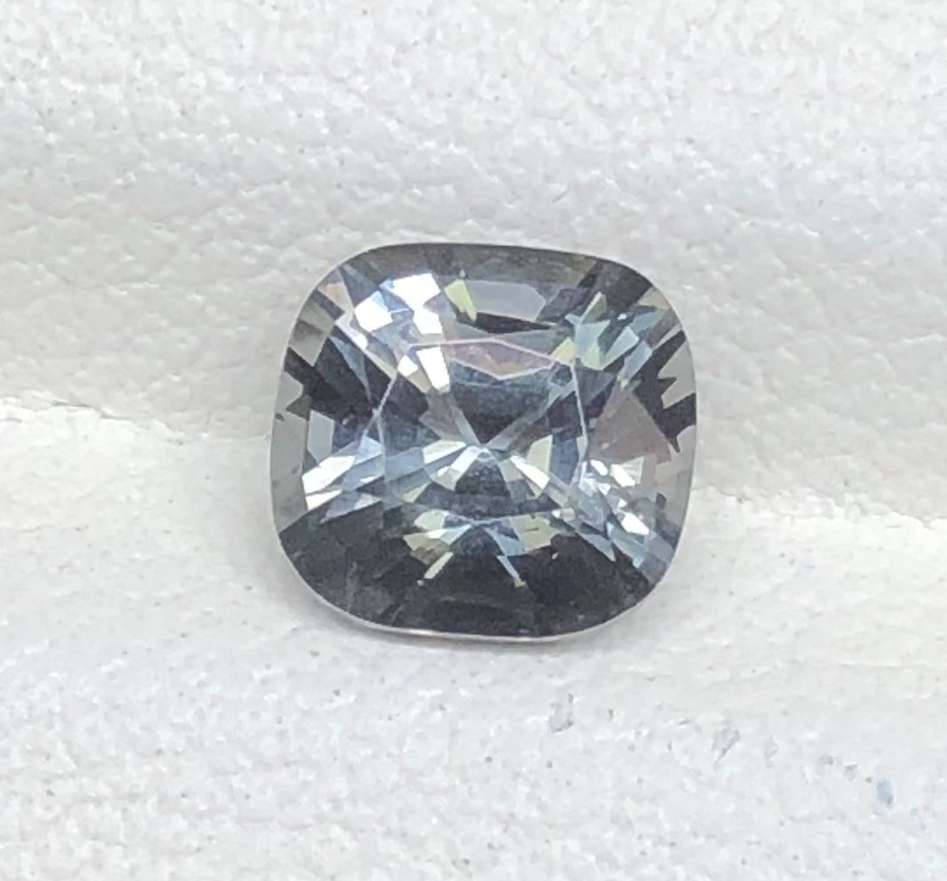 Natural Unheated Metallic Grey Spinel 1.18 Ct loose gemstones