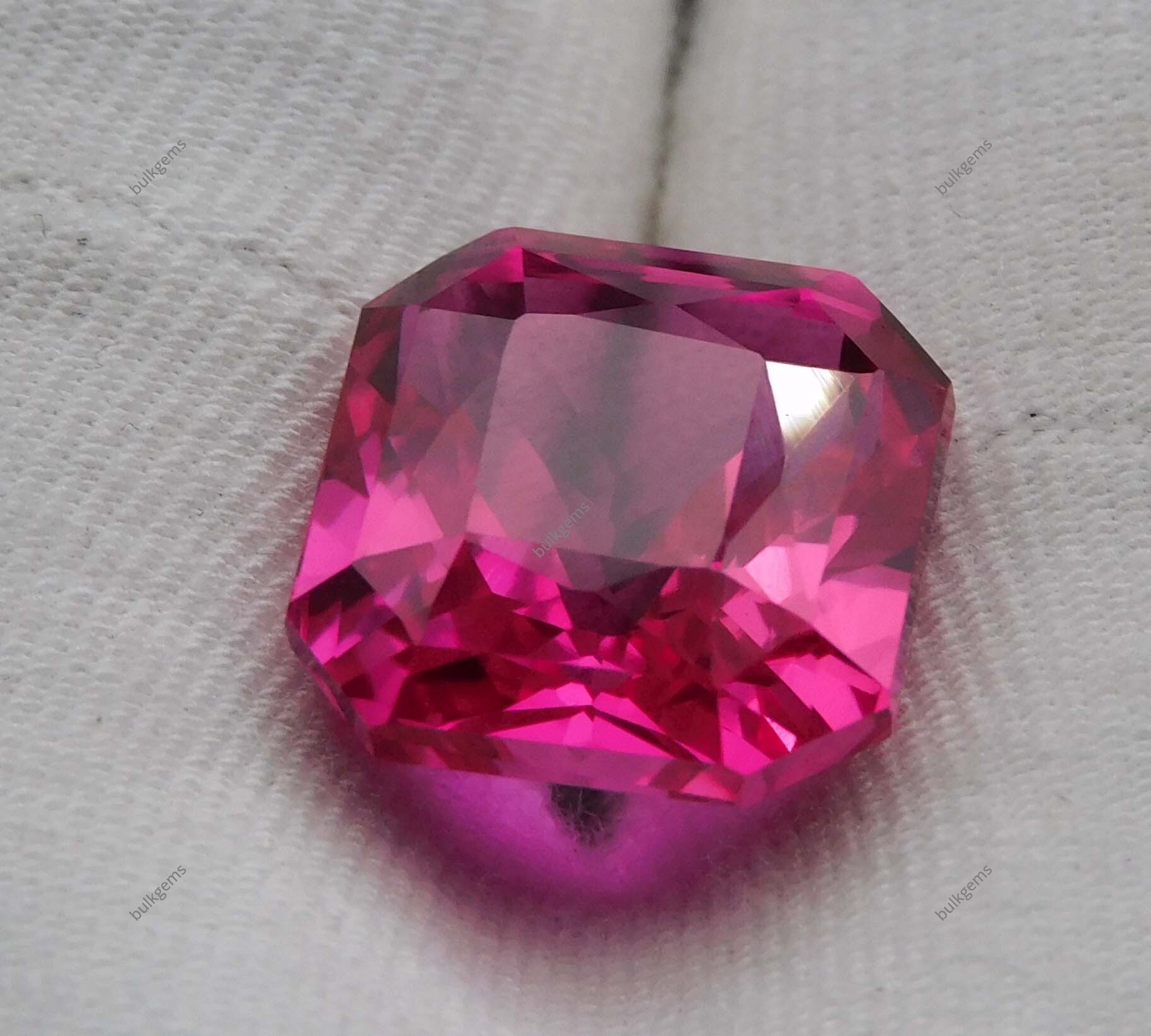 10.45 Ct Rare Natural Pink Sapphire Square Cut Certified Loose Gemstone