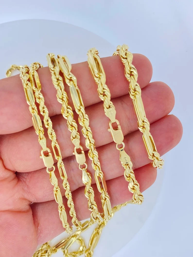 10K Yellow Gold Hollow Milano Bracelet Diamond Cut Real Gold Unisex 2.5mm-5mm