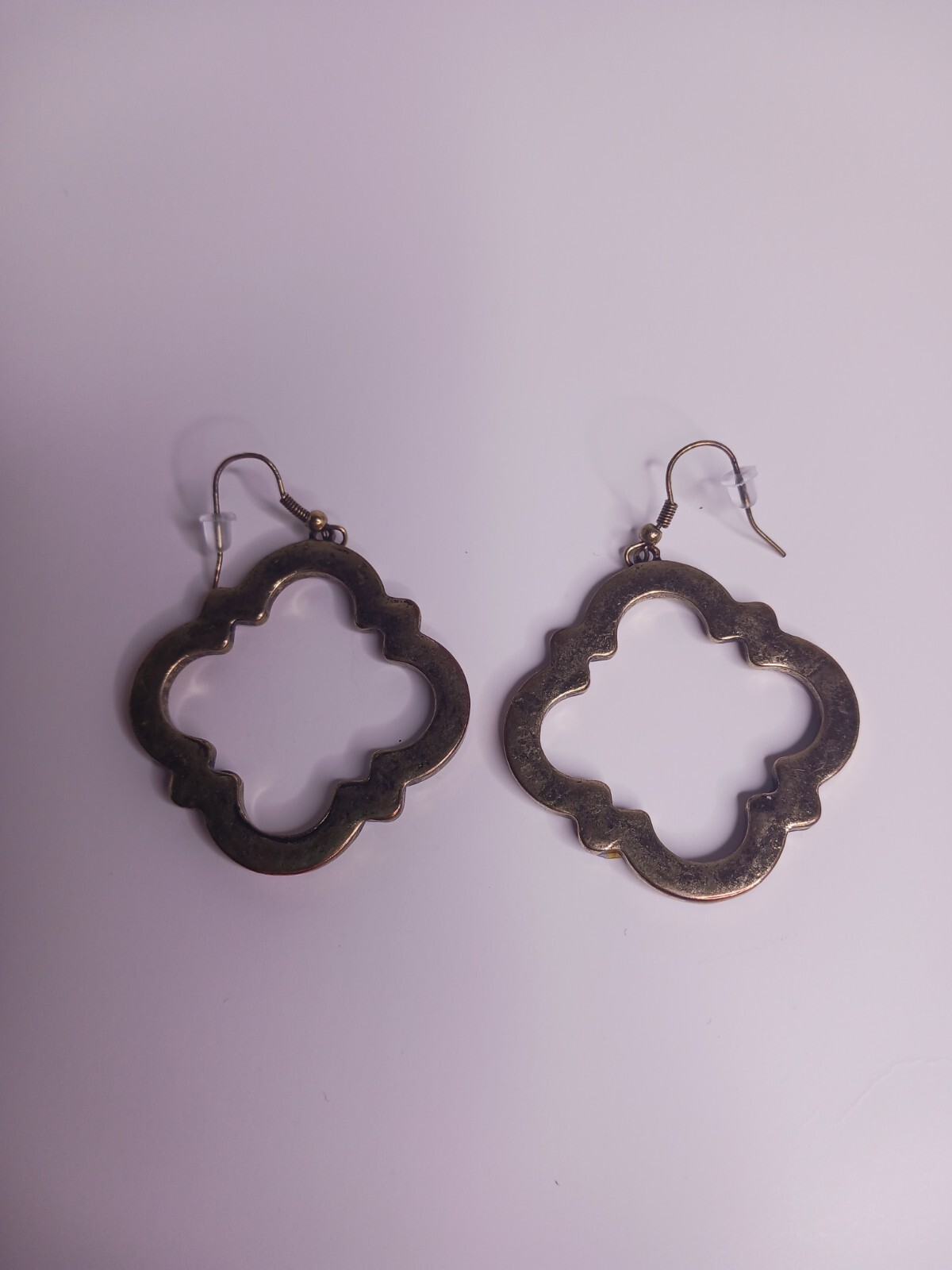 Trendy Morocco Frame Multicolor Enamel Pierced Dangle Earrings 1.75″