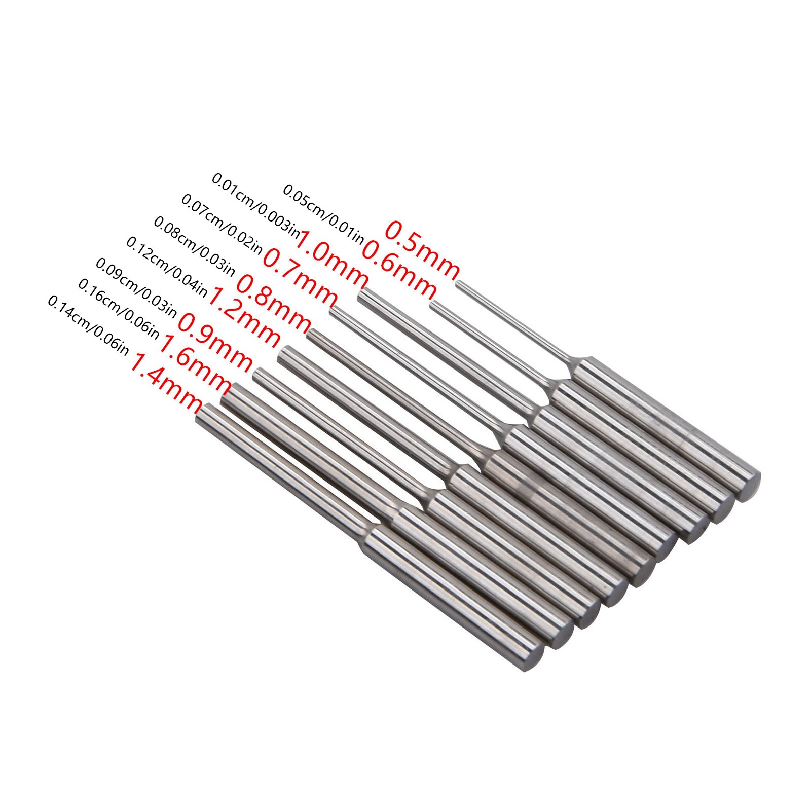 0.5mm-1.6mm Bit Stainless Steel Watch Bracelet Remover Pin Punch Tool 9 In 1 A