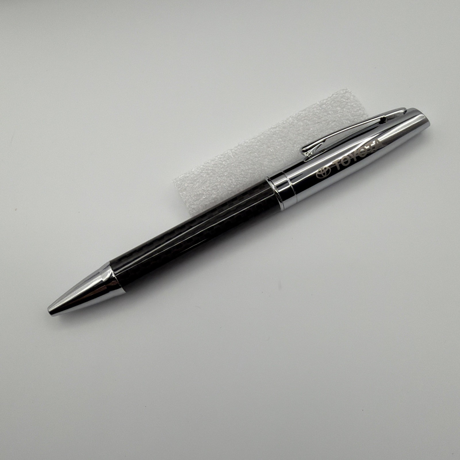 Toyota Rosewood Valet Desk Box Carbon Fiber Pen Sticky Notes Piano Finish