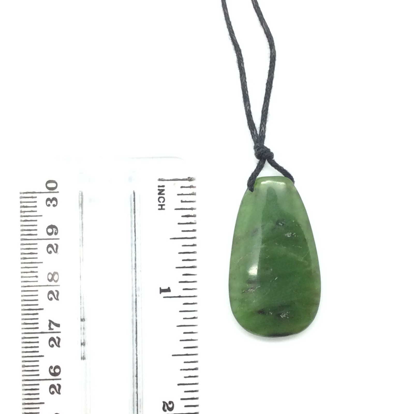 Canada Jade Drop Pendant Green Nephrite Jade Stone Necklace British Columbia #1