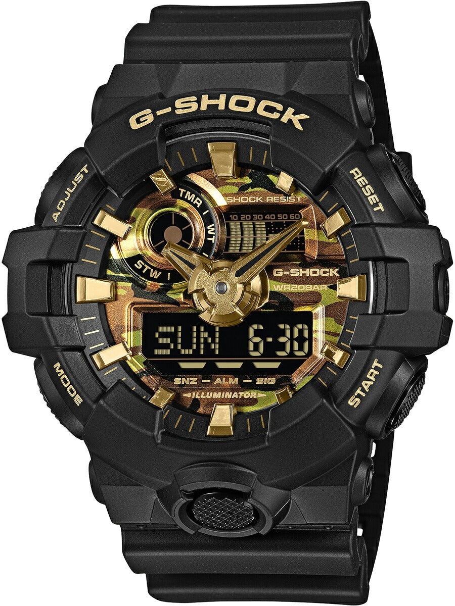 CASIO G-Shock GA-700CF-1AJF Mens Watch Black Resin Sport Quartz 2020-Now New