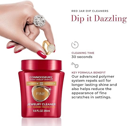 CONNOISSEURS Premium Edition Jewelry Cleaner, Value Size 9.6oz (Select Size)