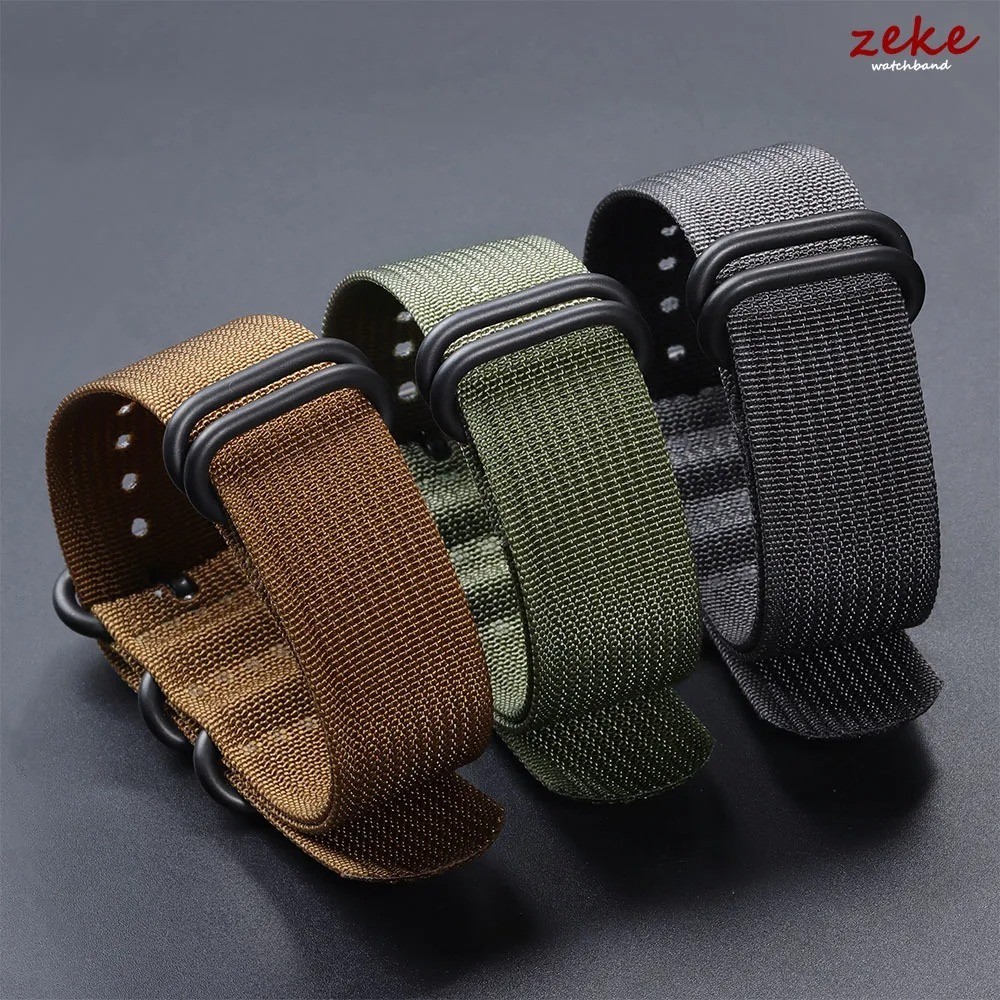 18mm 20mm 22mm 24mm Ballistic Durable Military Nylon Wrist Watch Band Strap