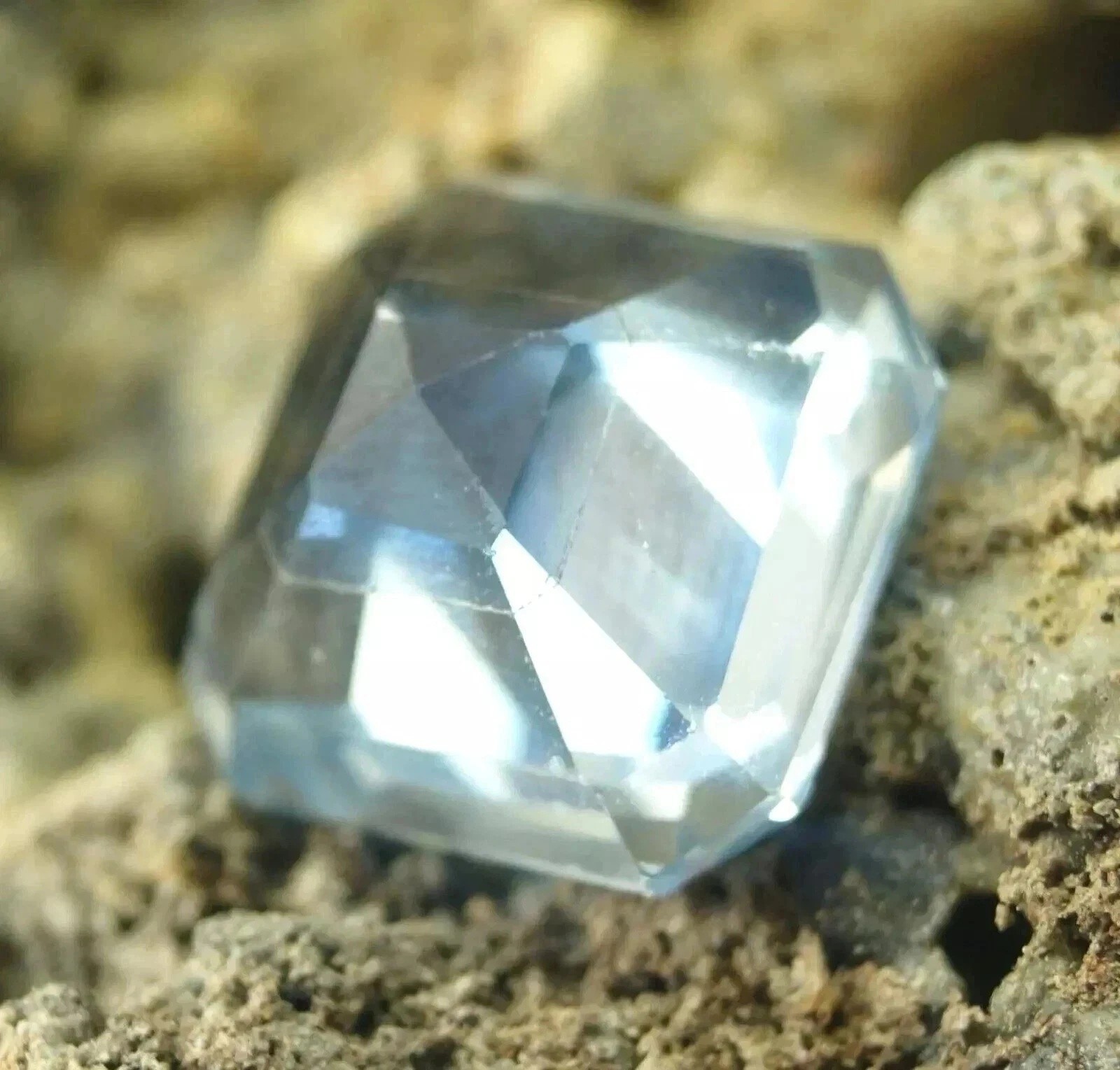 AAA 8.50 Ct Bi-Color Asscher Lab-Created Pitambari Sapphire Certified Loose Gems
