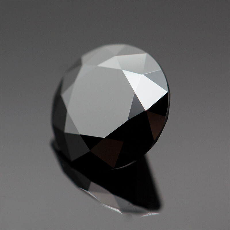 50/1000Pcs Black Color Loose Moissanite Stone Round 0.7MM-5MM Pass Diamond Test