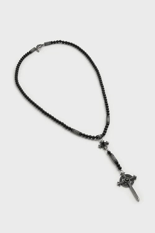 Choker Killstar Rosary Necklace Silver KSRA000904 (Slightly Damaged Packaging)