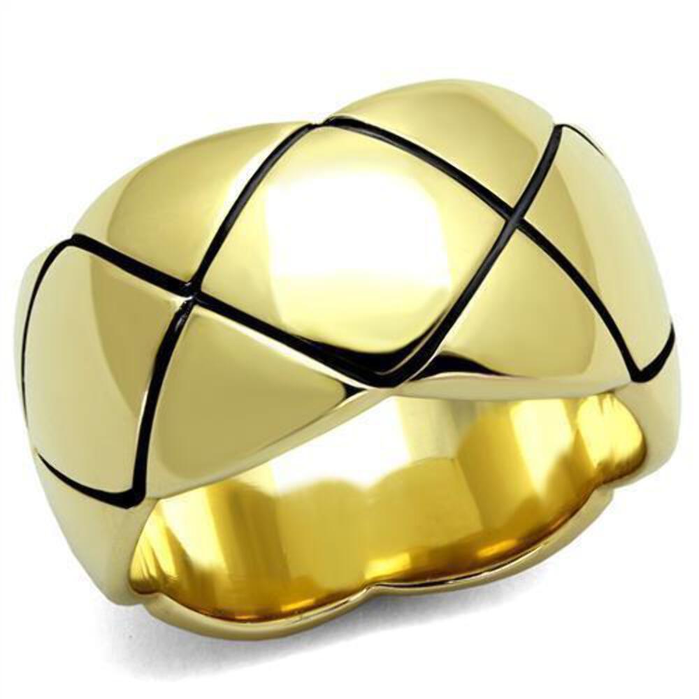 Gold Womens Ring Anillo Para Mujer 316L Stainless Steel Ring 316L Stainless Stee