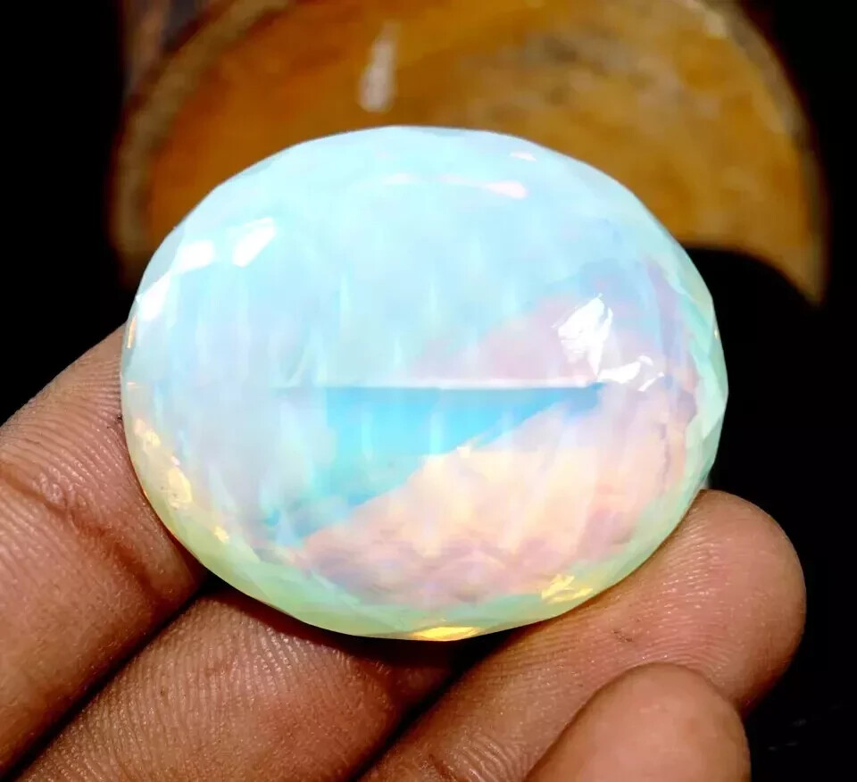 Fire Opal Oval Cut 120 Ct Welo Australian Natural Loose Certified Gemstone