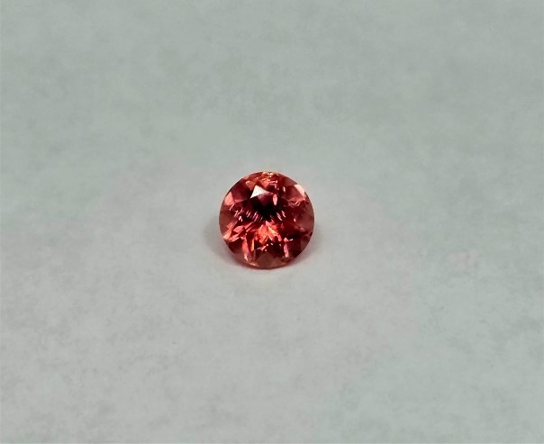 Faceted Rhodochrosite, .83 cts., 5.75 mm, SweetHome Mine, Alma, Colorado, #rh83