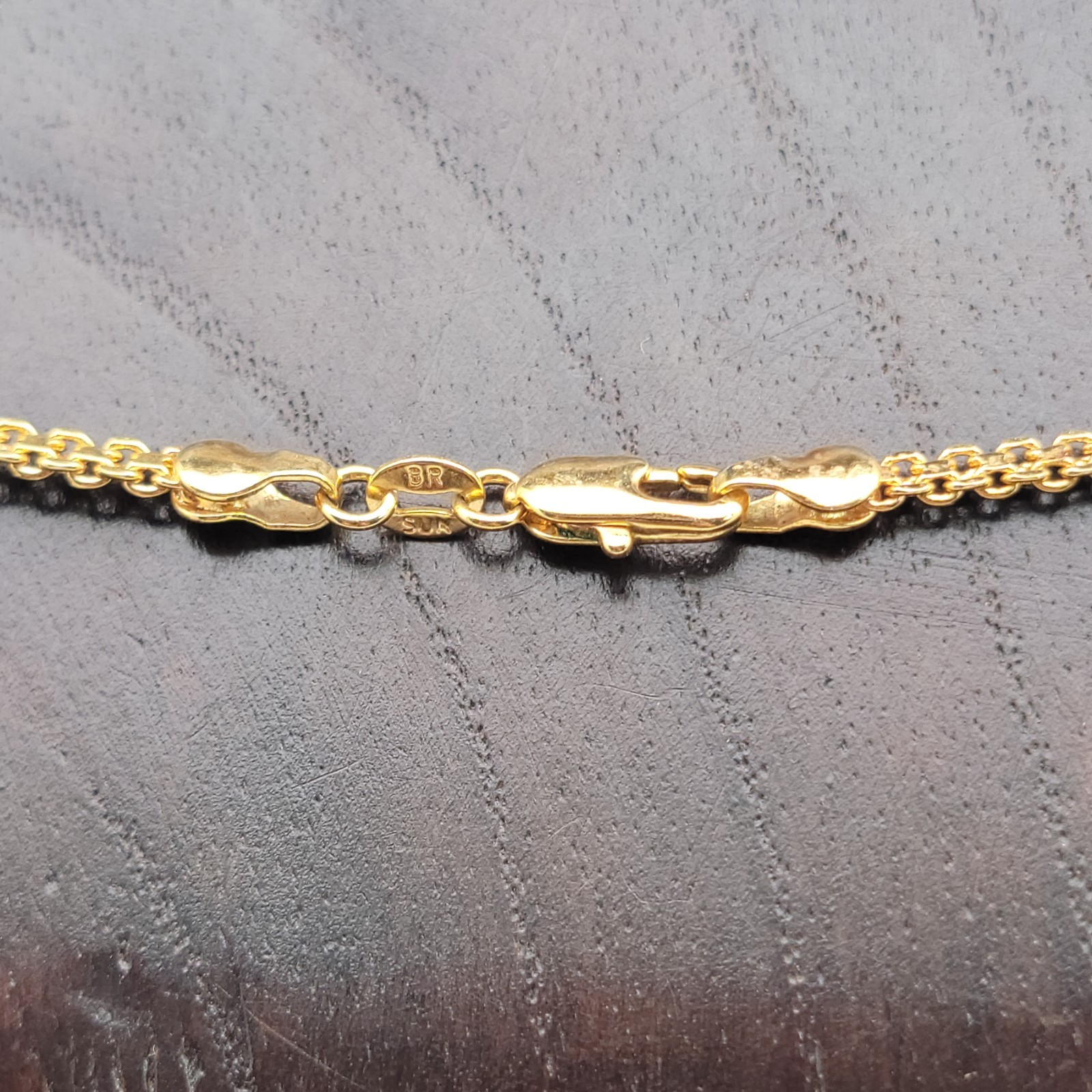 BR Sun Baguette Diamond GP V-Shaped Chevron Necklace