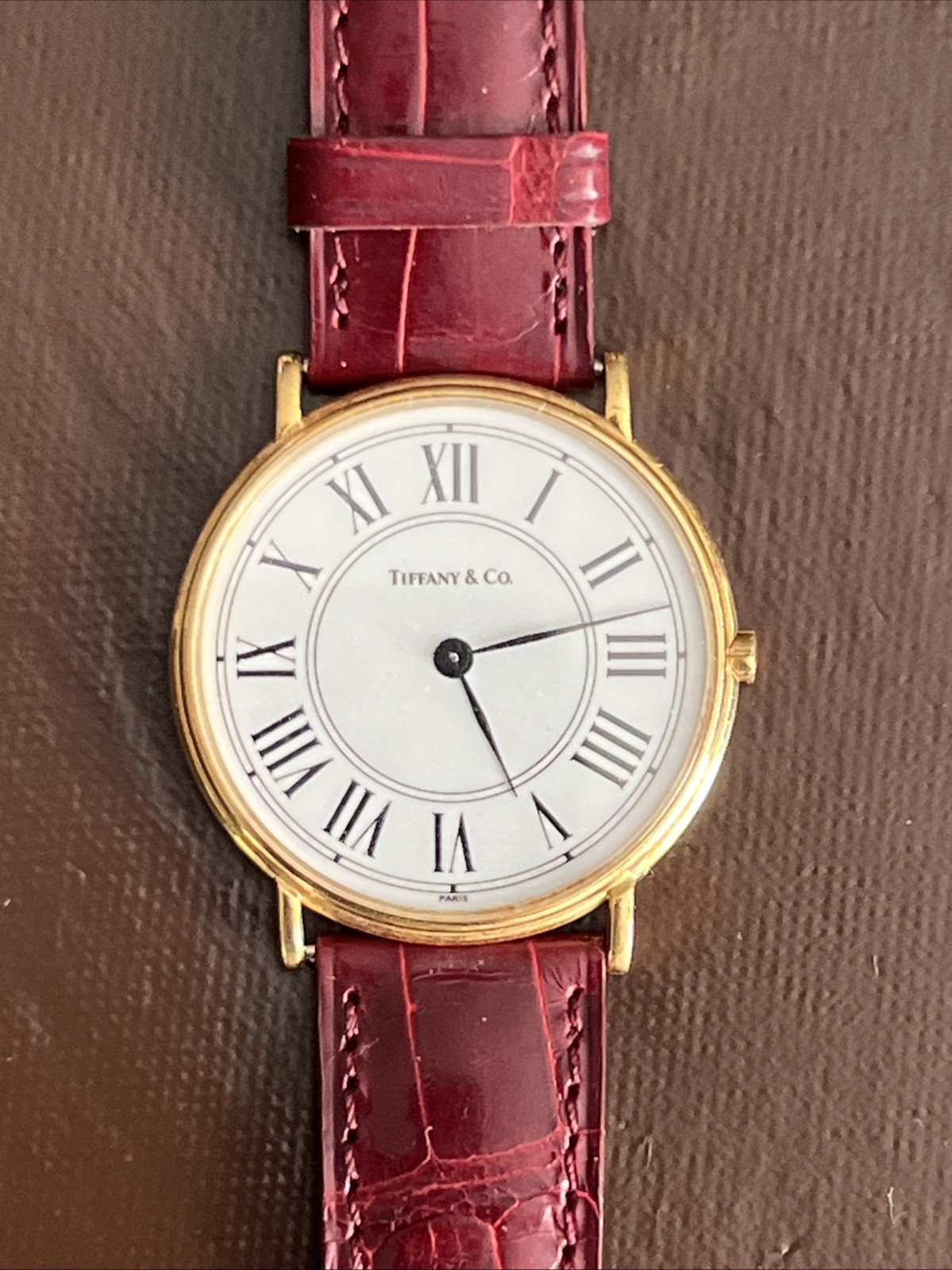 Tiffany and Co. 18K yellow gold wristwatch – Camille Fournet Paris Watch Strap