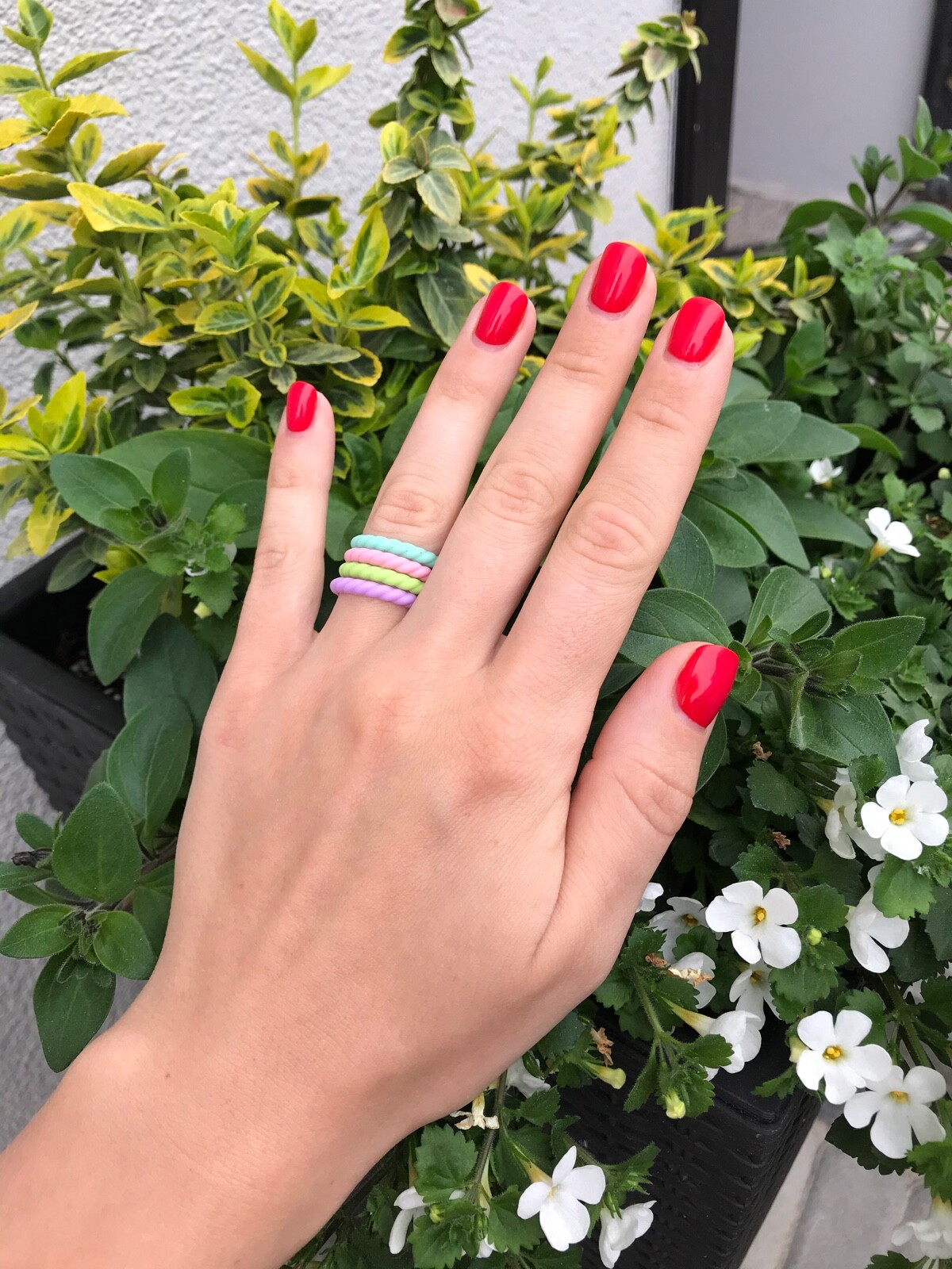 Silicone Wedding Band Men Women Rubber Wedding Ring Couples Engagement Size 4-13