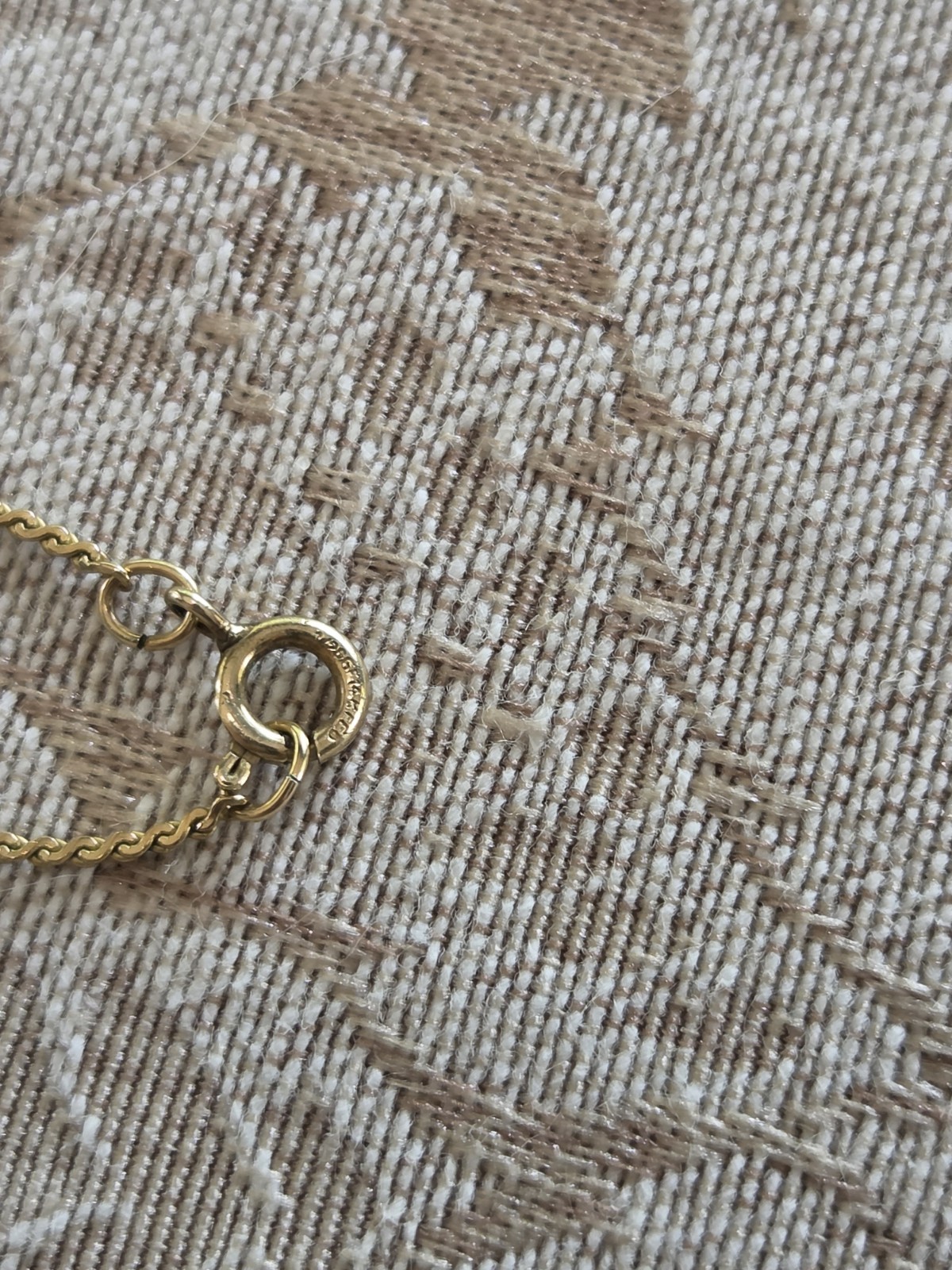1/20 GF 14K FED Gold Fill Serpentine S Link Chain Necklace 18.25″ Mosaic Pendant