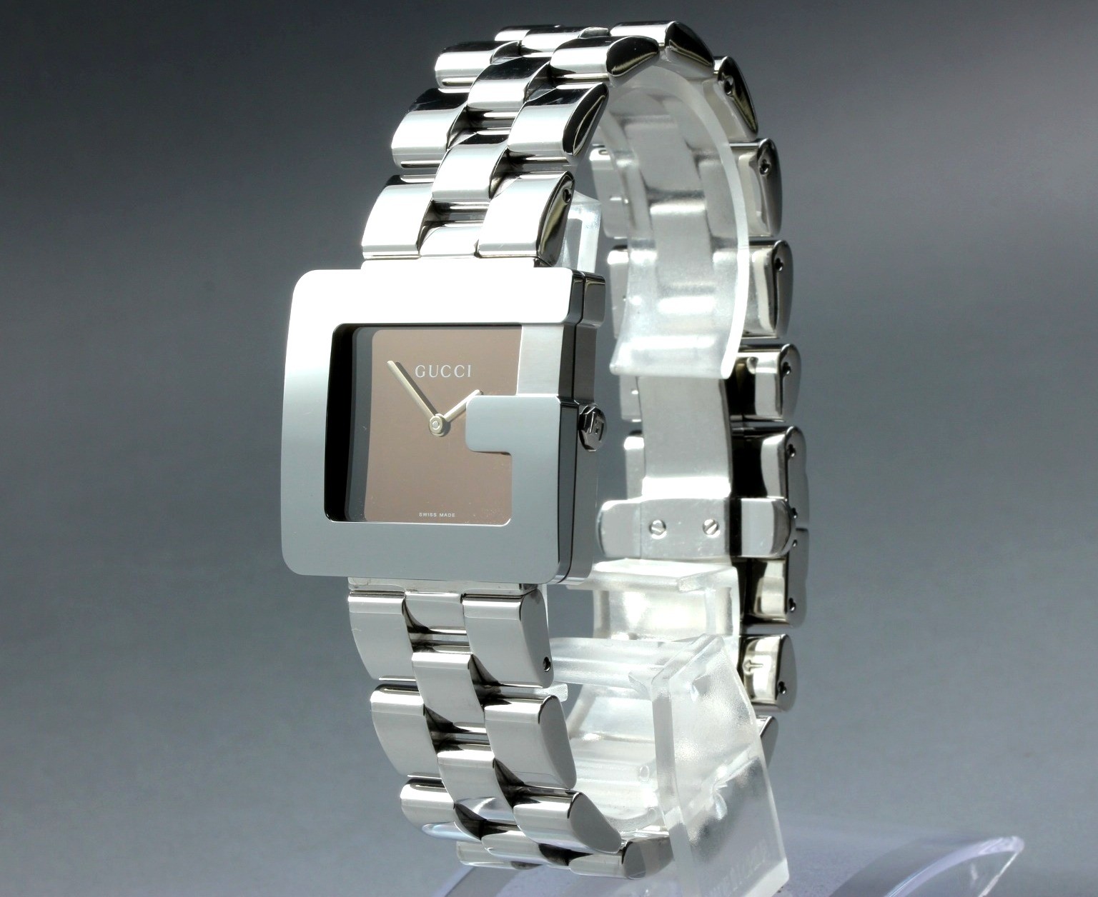 [MINT / Full Set] Gucci 3600M Black G Face 31mm Wrist 7.48in/19cm Qz Mens Watch