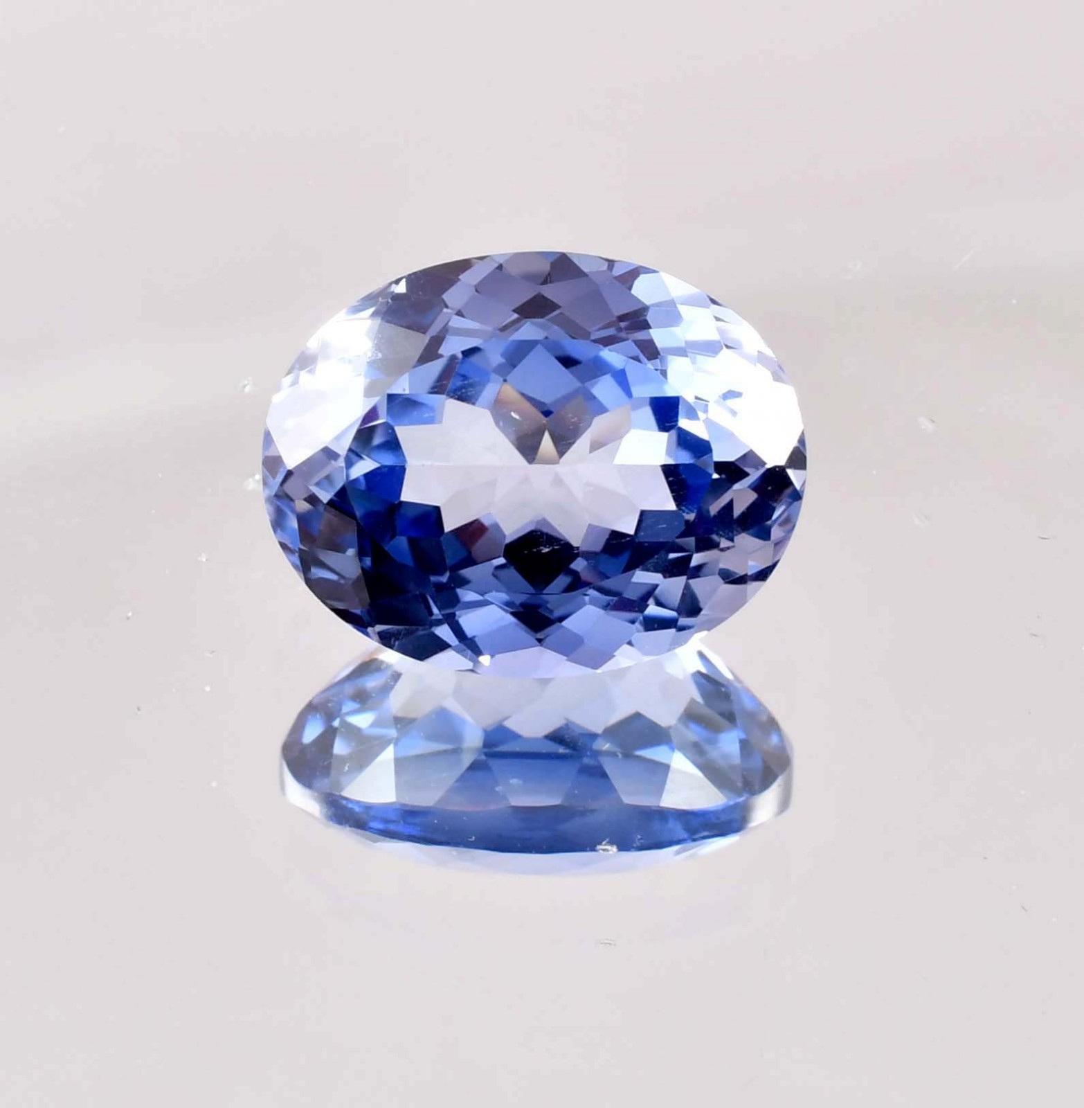 AAA+ Flawless Natural Ceylon Blue Sapphire GIT Certified Gem, All Size Available