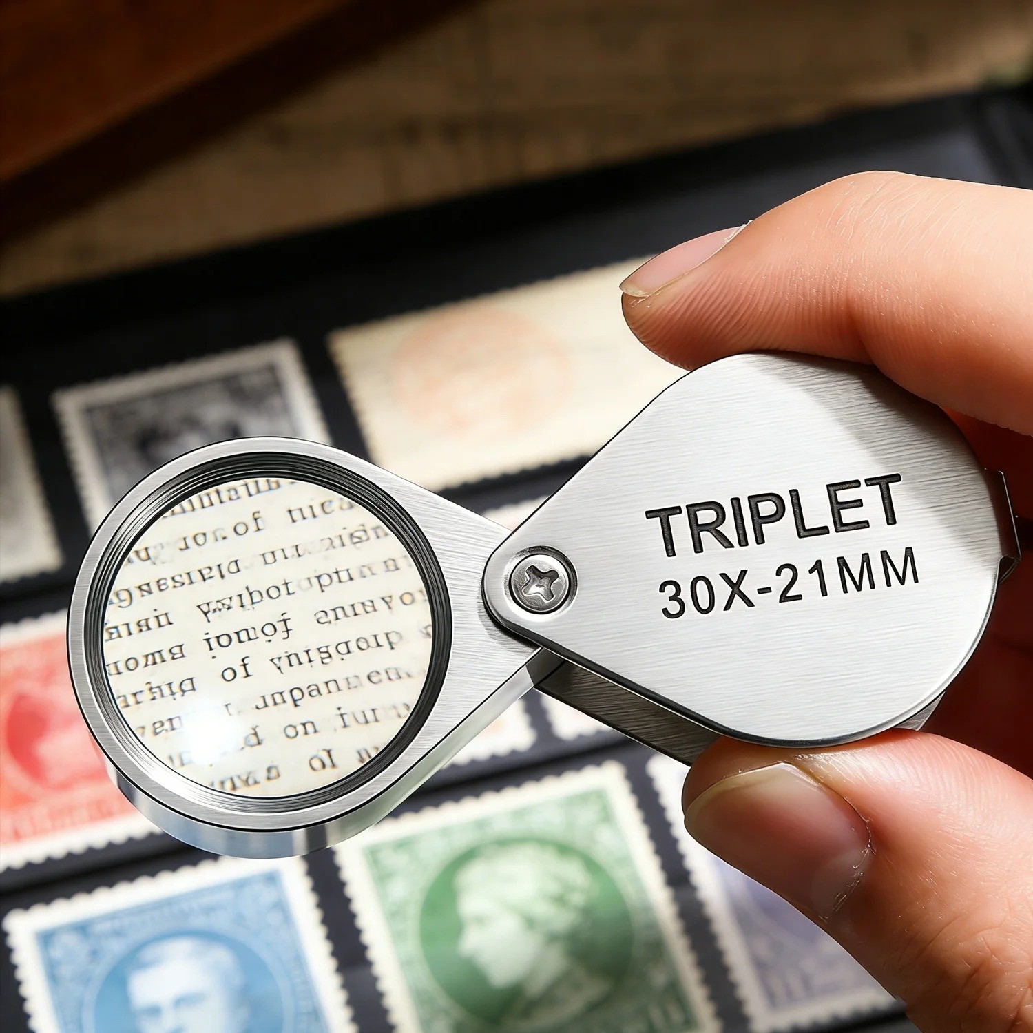 NEW 30X Jewelers Loupe Magnifier Jewelry Coin Loop Magnifying Glass Eye Pocket.