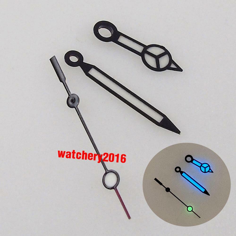 Black Watch Hands fit MIYOTA DG NH35A NH36A Luminous Needles Set 7s25 7s35