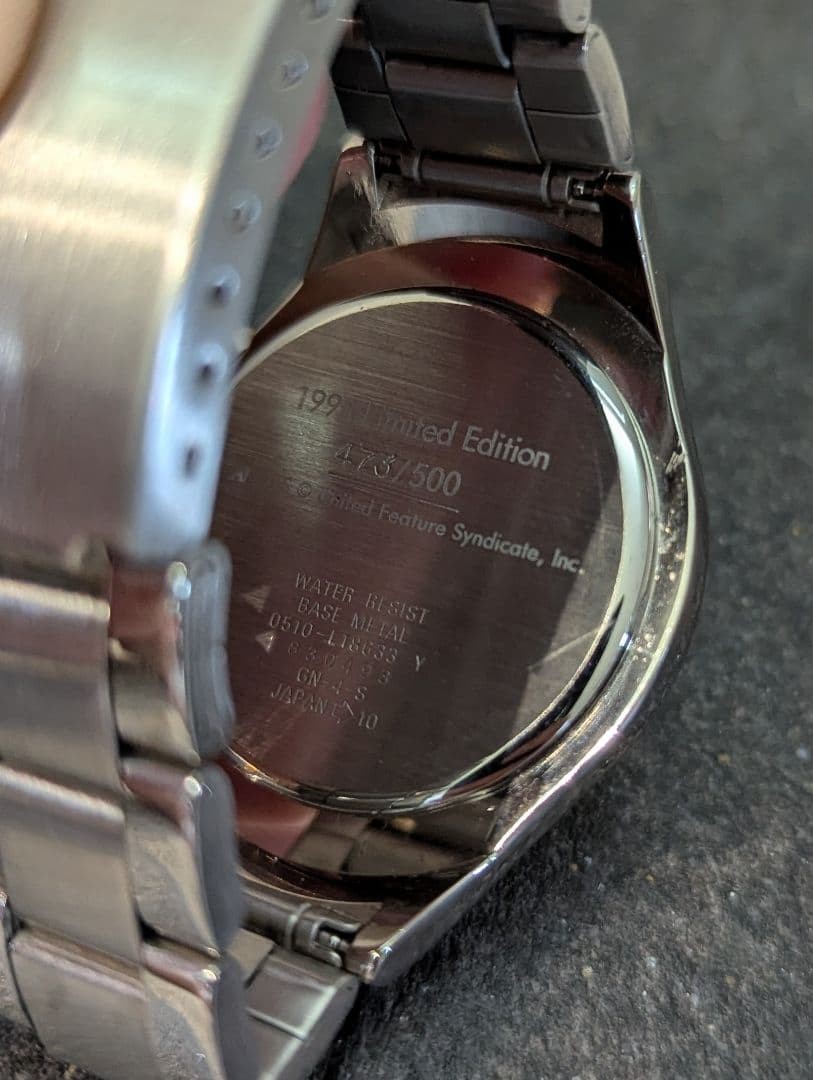CITIZEN x Snoopy 1998 Ltd 500 Pieces Watch Battery Done