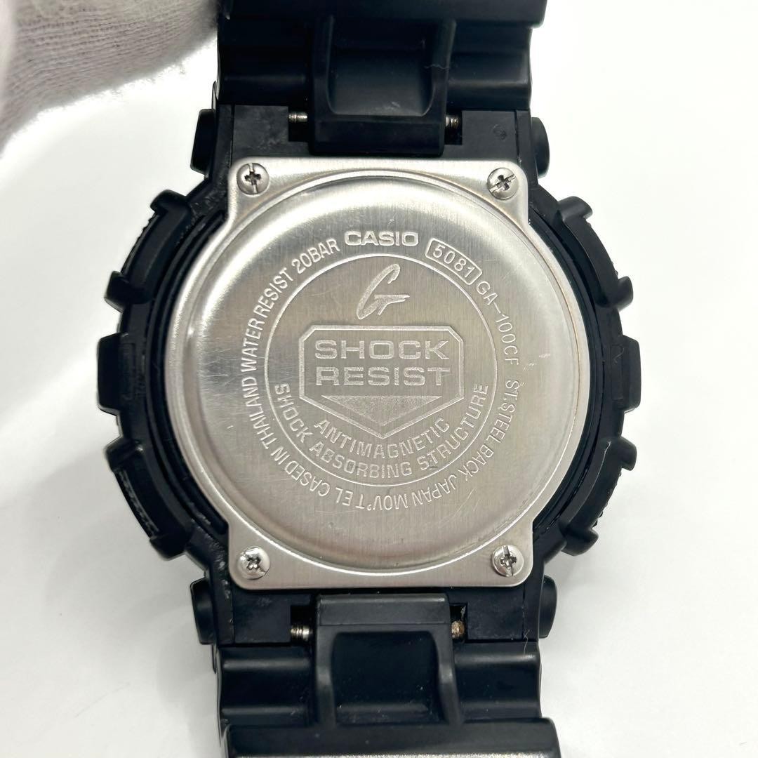 G-SHOCK Popular Black Camouflage GA-100CF New Battery Good Operation