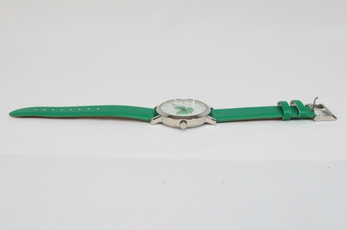Shamrock Clover Leaf Watch Unisex Irish Wristwatch St. Patrick’s Day Gift Green