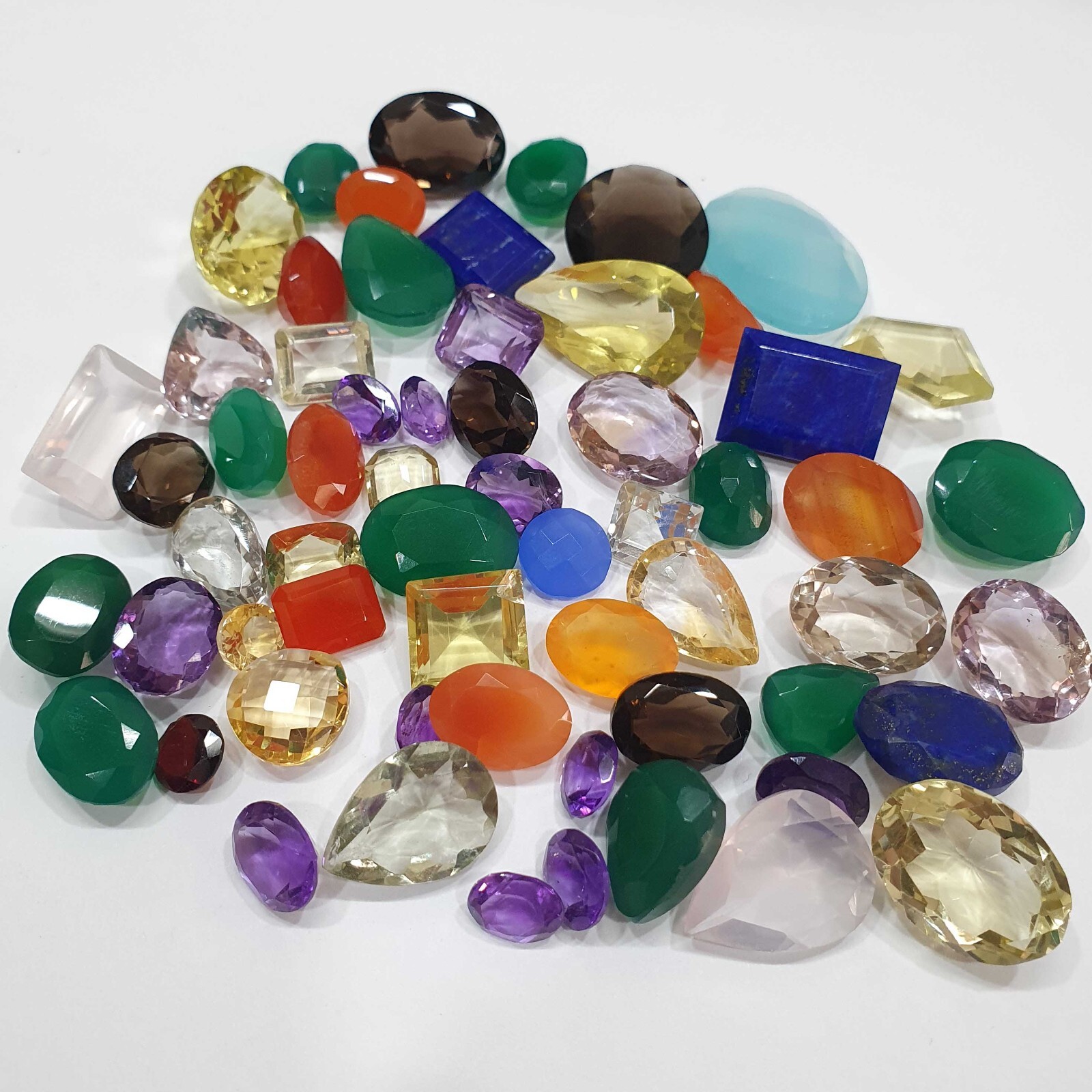 100 Carats+ Natural Mix Faceted Gemstone Mix Size Faceted Loose Gemstones