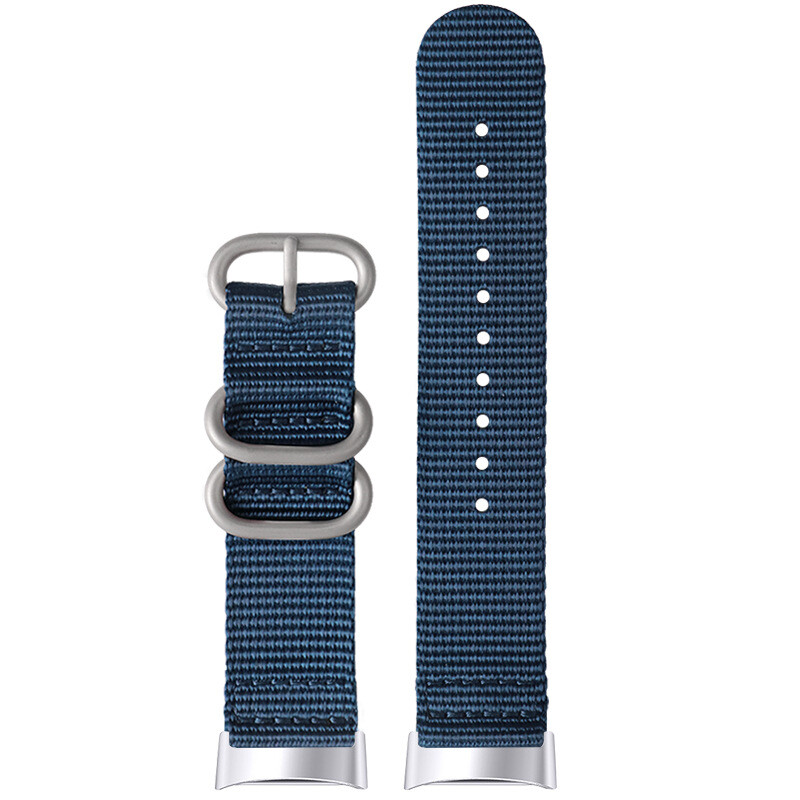 High Quality Nylon Canvas Watch Strap Band Military 18mm for Fitbit Charge3/4/5
