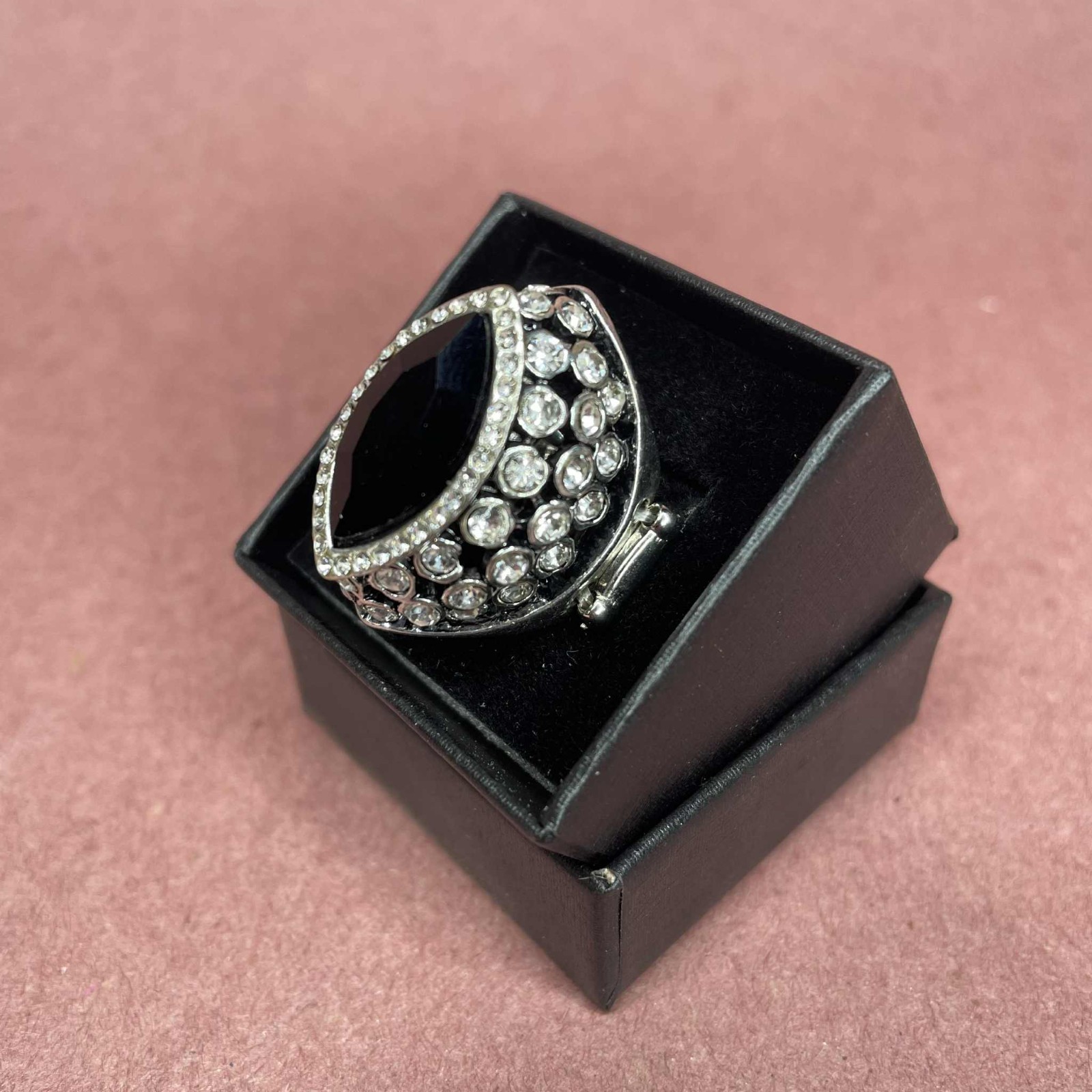 Morticia Addams Family Ring Replica Gothic Jewelry for Morticia Cosplay Costume