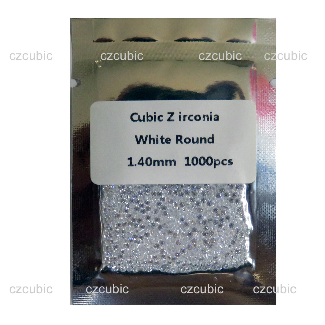 CUBIC ZIRCONIA CZ LOOSE STONE EACH 1000 PCS 0.8 – 2.00 MM 5A QUALITY SHIP IN USA
