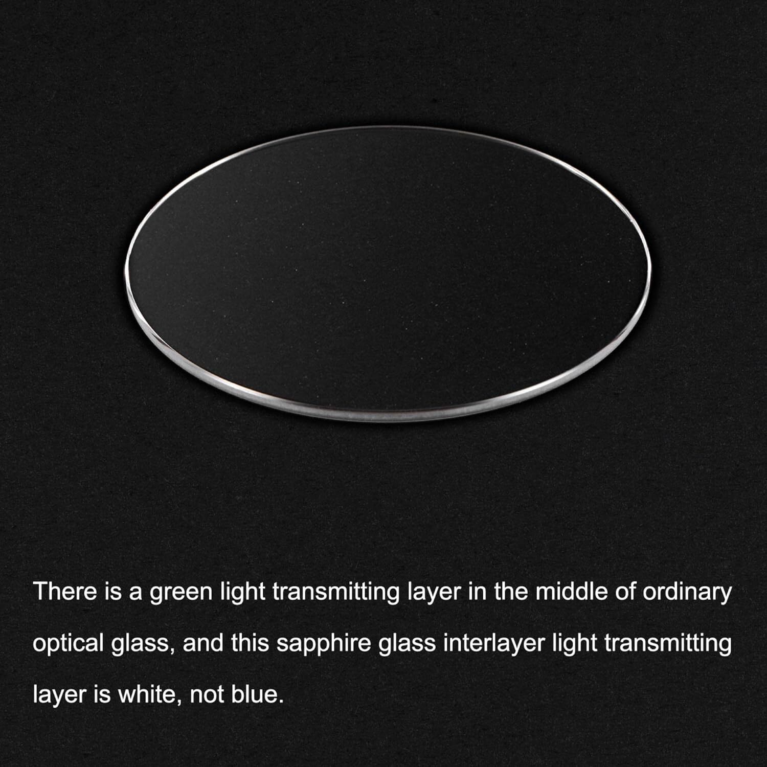 1mm Thickness Flat Sapphire Watch Glass Watch Crystal 15mm-43mm