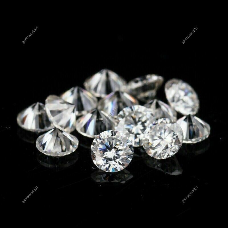 1.5 mm CVD Diamond DEF Color CVD/HPHT Lab Grown Loose Gemstones 100 PCS LOT