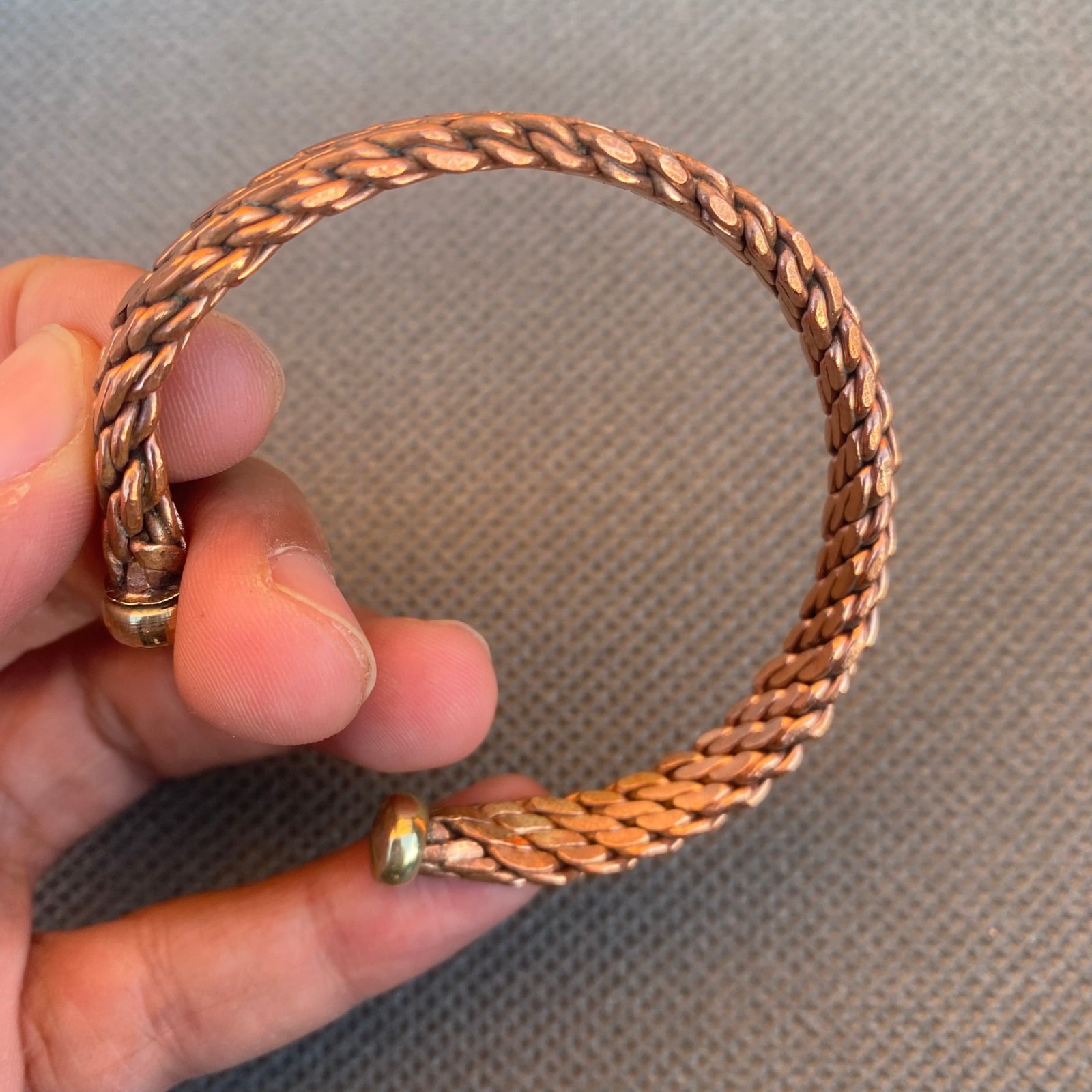 Antique Tuareg Nomadic Berber Ceremonial Cuff Bangle Bracelet Africa Sahrawi 19c