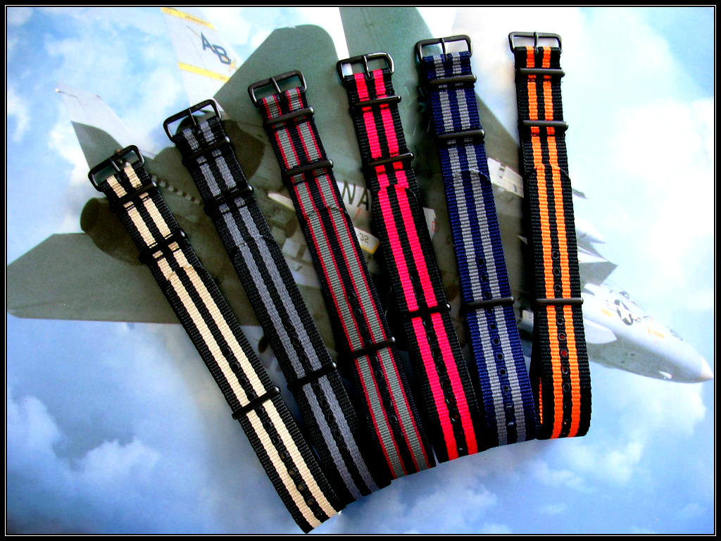 NATO G10 ® Premium Ballistic nylon PVD Military watch band strap Bond IW SUISSE