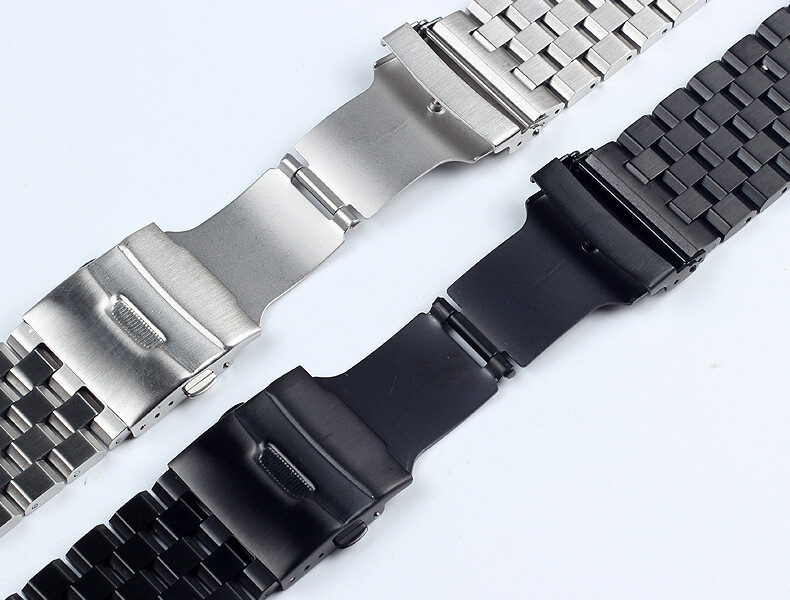 Premium Solid Stainless Steel Watch Strap Band Metal Business 18/20/22/24/26mm
