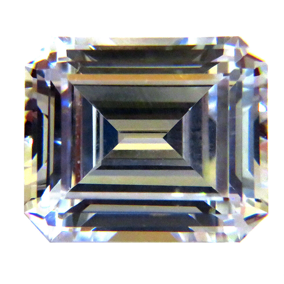 CUBIC ZIRCONIA EMERALD/STEP SHAPE SUPER EXCELLENT QUALITY LOOSE U.S.A SHIPPER