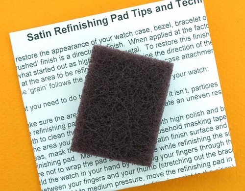 Satin / Brushed Refinishing Pad for Maurice LaCroix Diver Brushed Bracelet