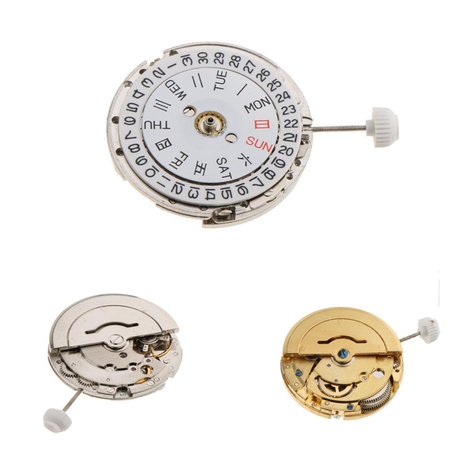 25mm Dual Calendar @ 3 Automatic Mechanical Watch Movement For Miyota 8205 8200
