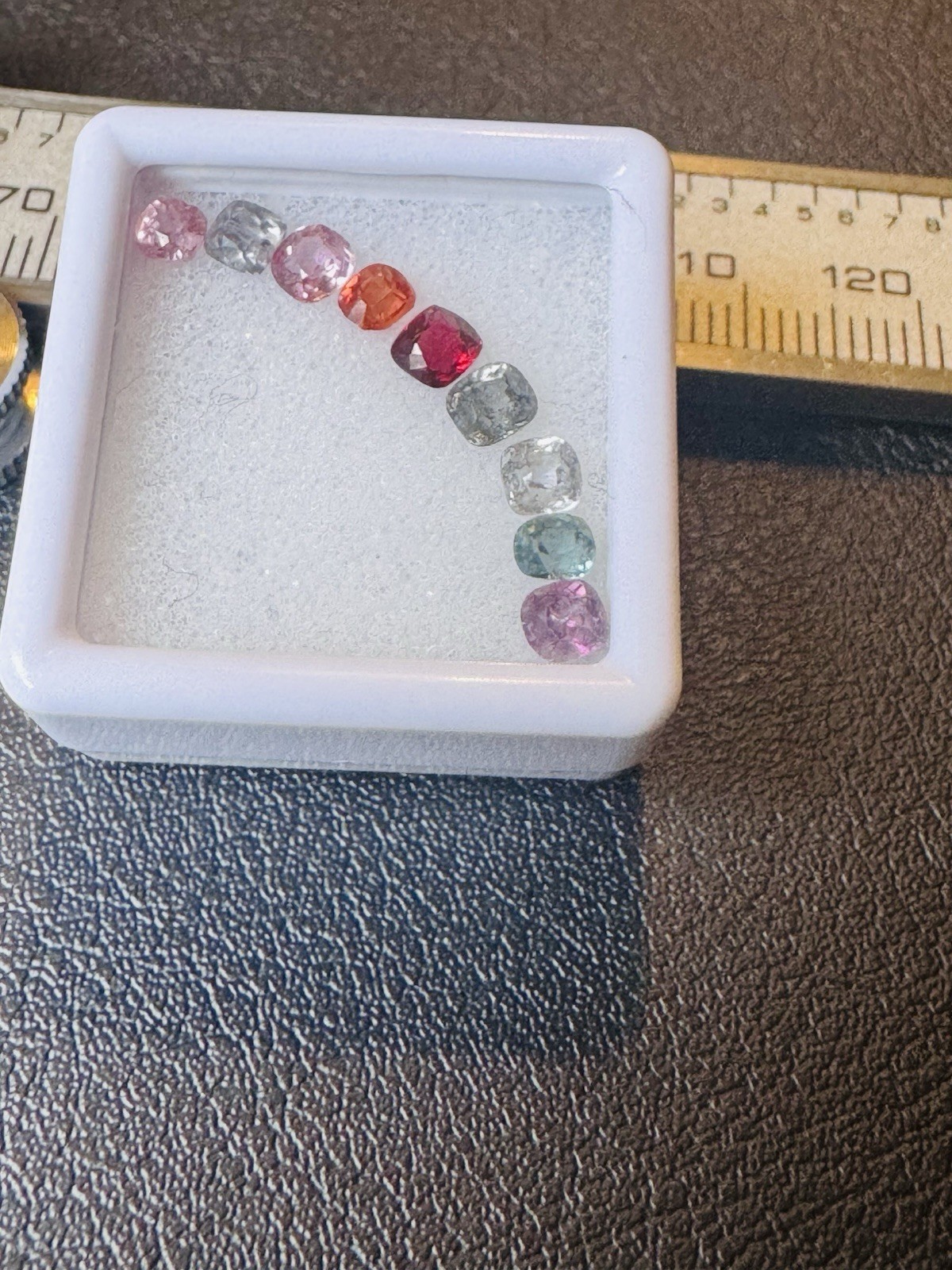Natural, unheated Burmese fancy-colored spinel; seller based in the USA.