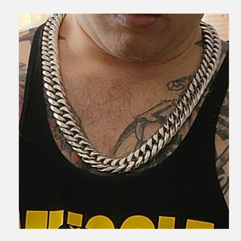 Heavy Strong Men Stainless Steel Curb Cuban Link Chain Necklace Jewelry